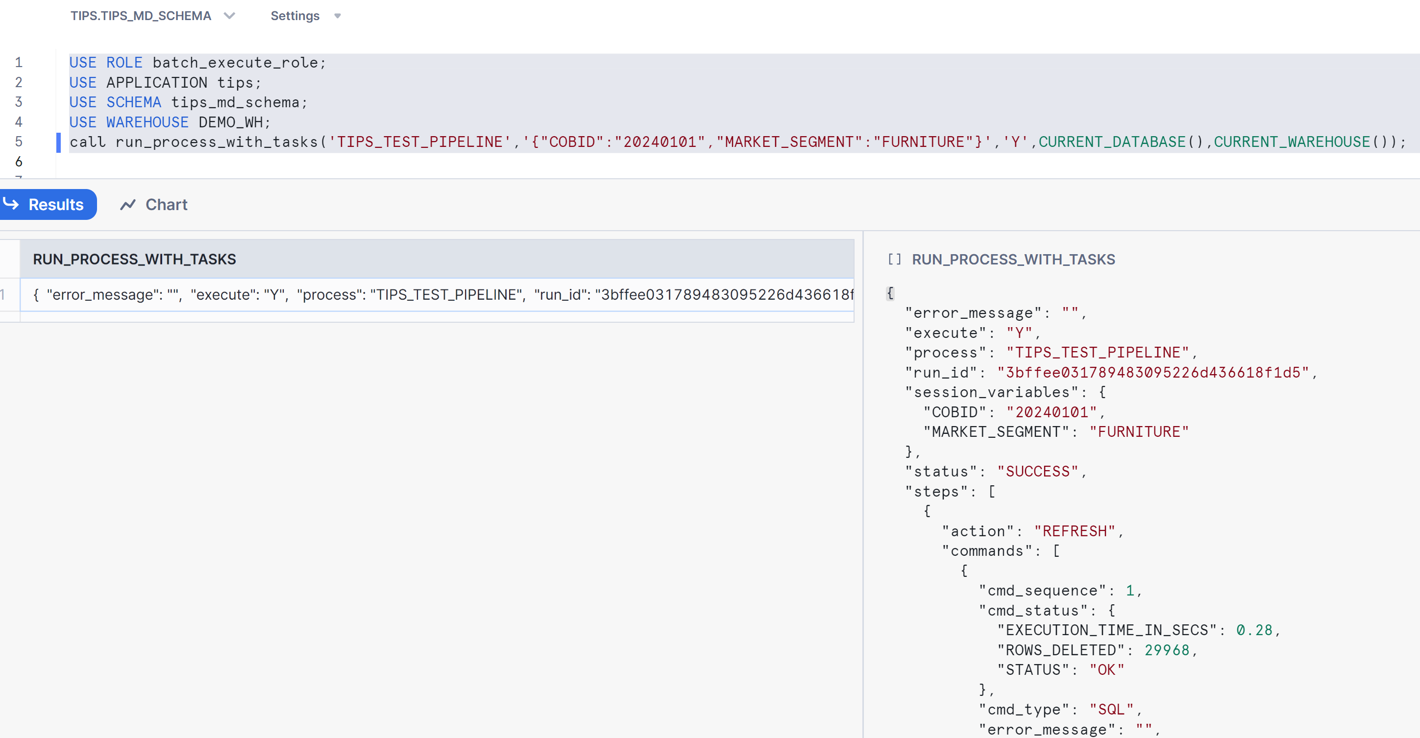 Executing Sample Data Pipeline in Serial mode